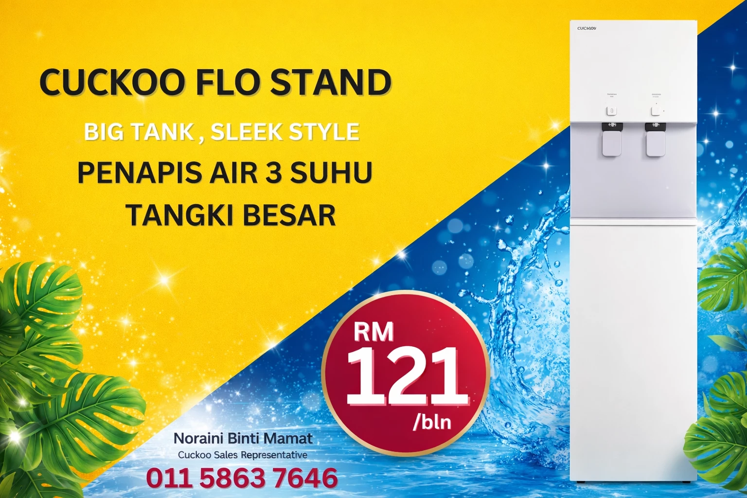 Penapis Air Cuckoo Flo Stand